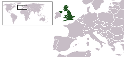 Country map for United Kingdom