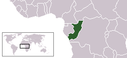 Country map for Congo (Brazzaville)