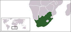 Country Map for South Africa