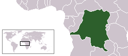 Country map for DRC (Democratic Republic of the Congo)